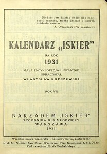 Kalendarz Iskier na rok 1931_003