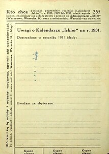 Kalendarz Iskier na rok 1931_255